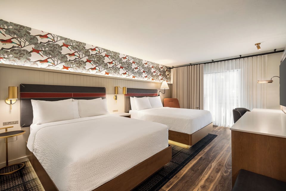 Standard Room, 2 Queen Beds, Park View | Hypo-allergenic bedding, in-room safe, desk, blackout drapes