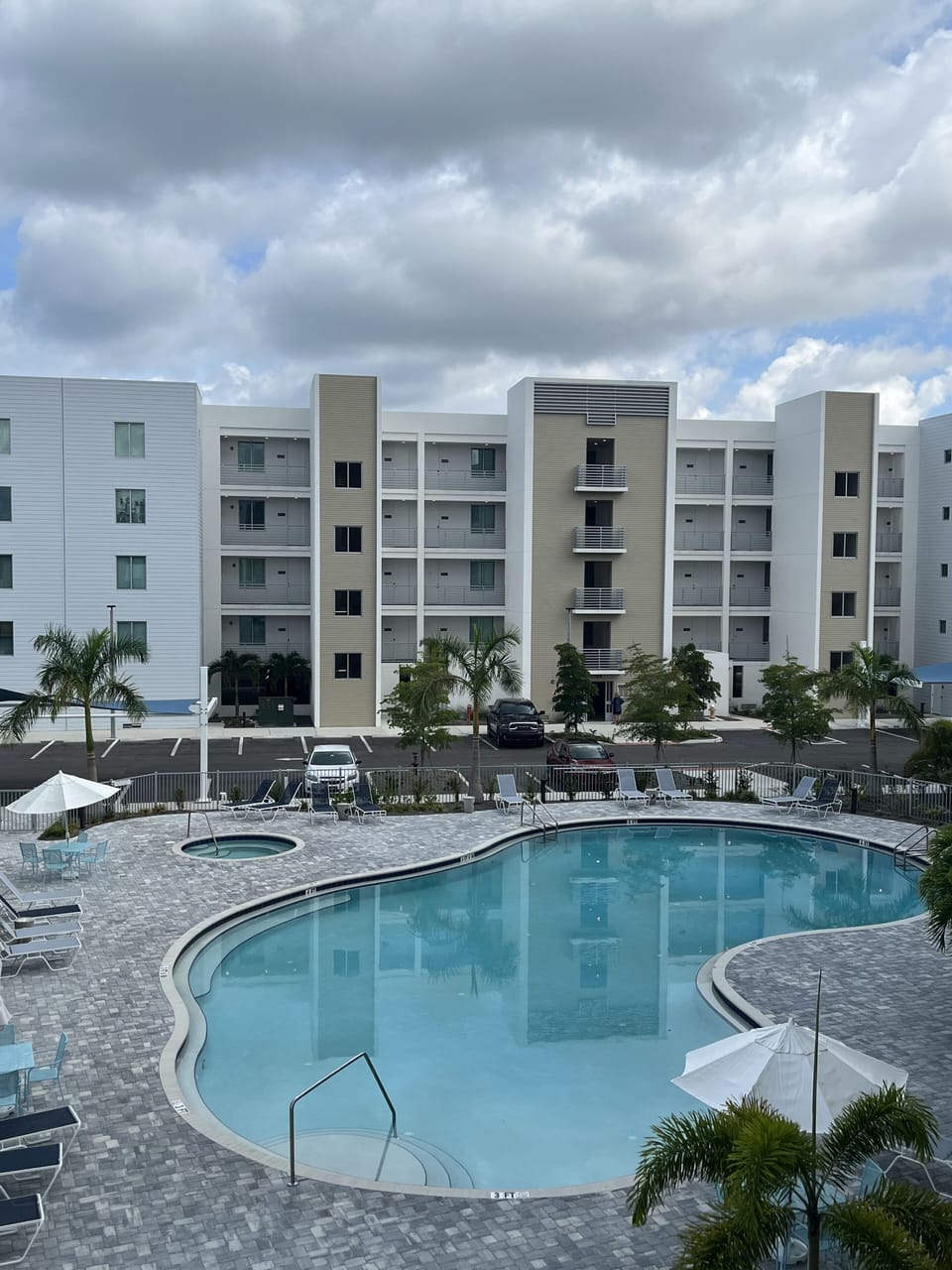 Heated community pool. 