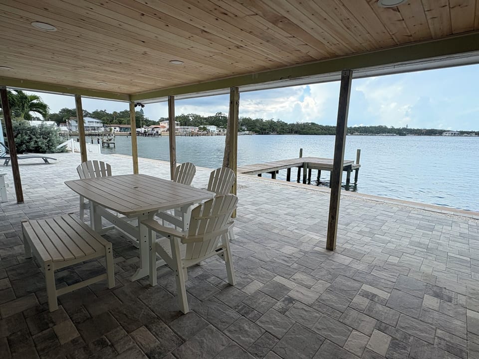 Covered porch to enjoy the views.