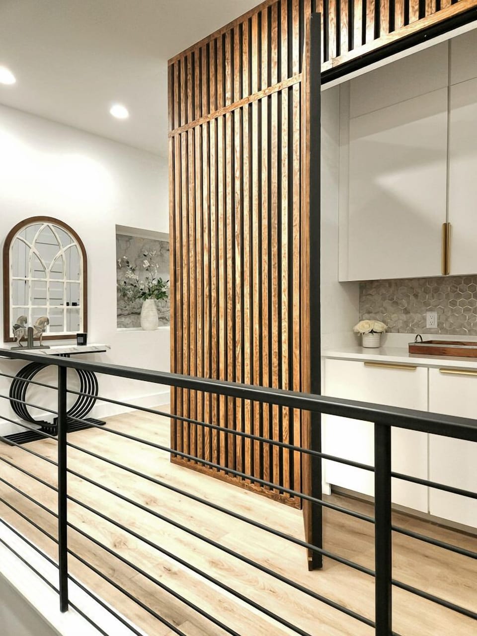 Hidden storage/coffee bar area on 2nd floor