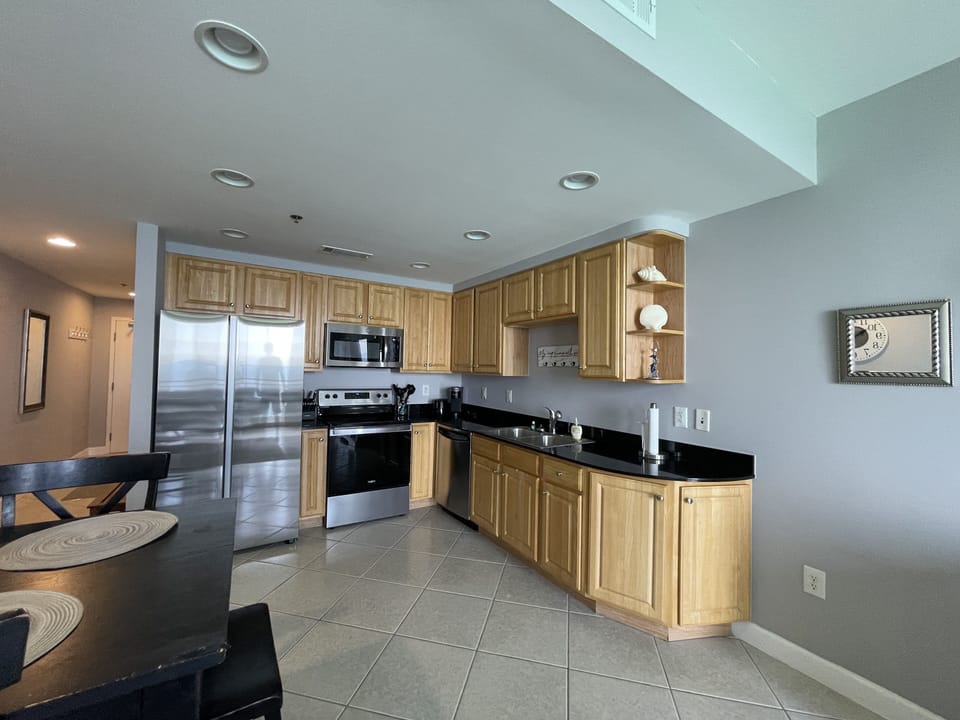 Fully stocked kitchen 