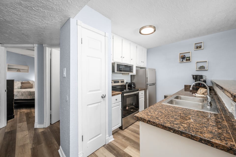 Kitchen with full size appliances