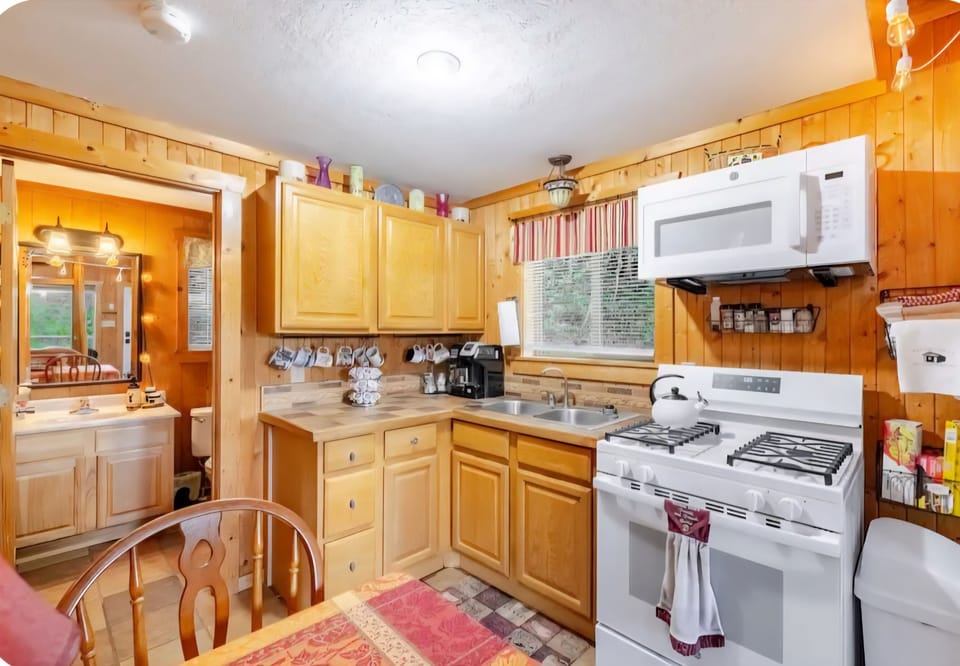 Fully stocked kitchen