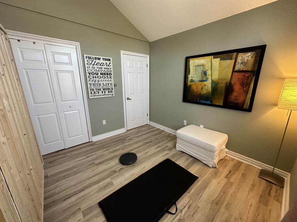 Bedroom 2 - also serves as a stretching/meditation/yoga studio