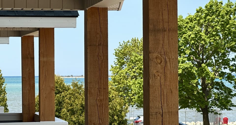 View of the Bay from the front patio.