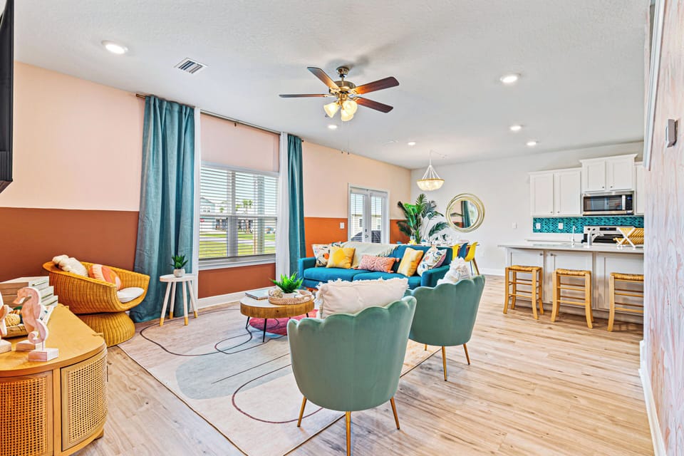 Modern open concept living room