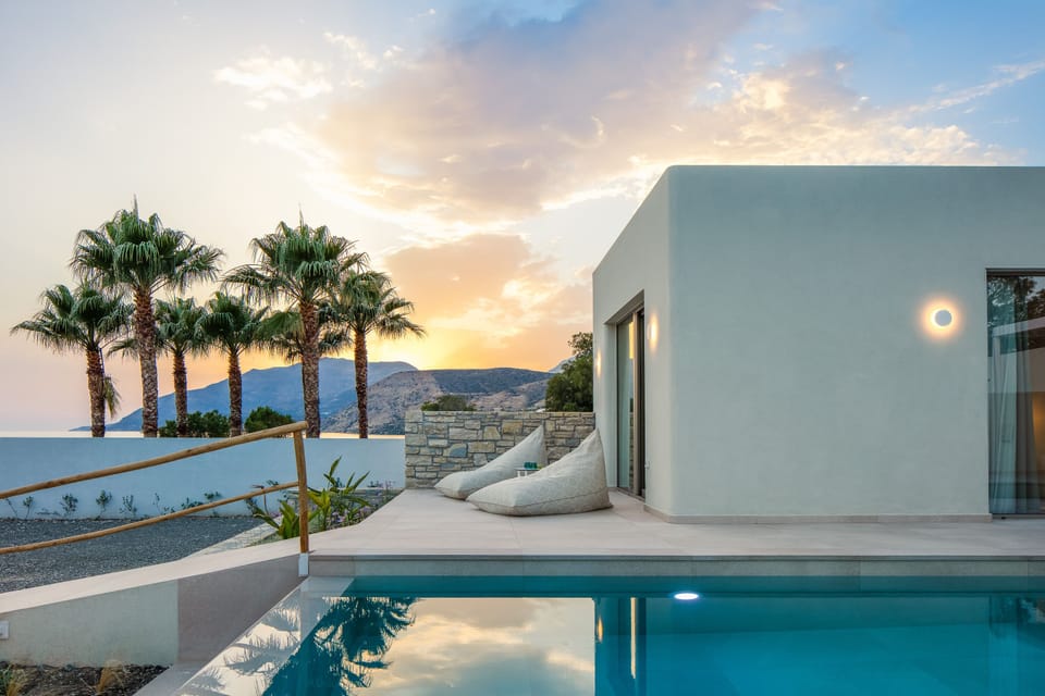 Sunset time at the villa is simple magical!