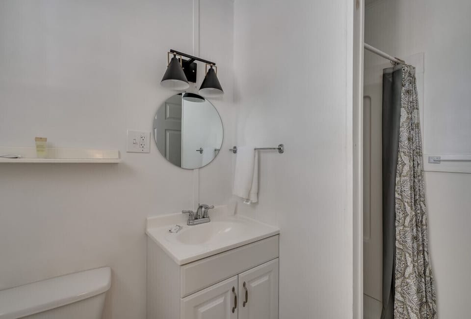 Bathroom with basic amenities