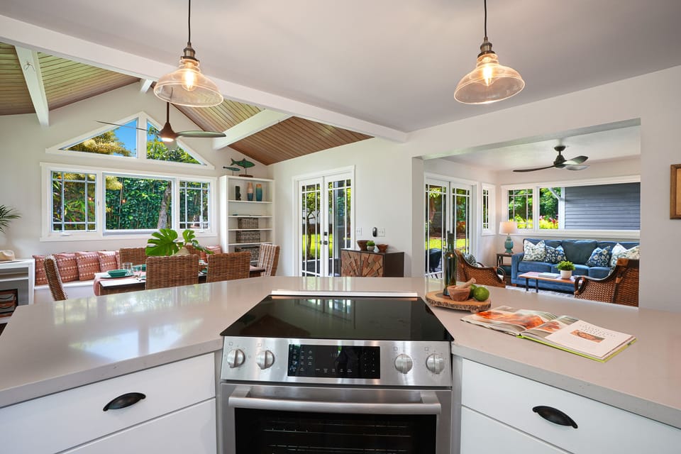 Stainless and style—top appliances make it easy to cook for loved ones while staying connected.