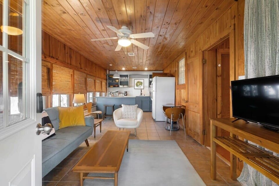 Open living room and kitchen