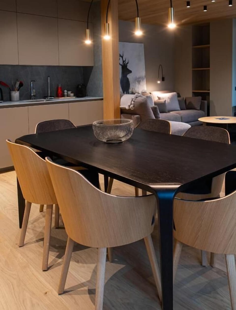 Elite Apartment | Living area | 42-inch LED TV with digital channels, TV, fireplace