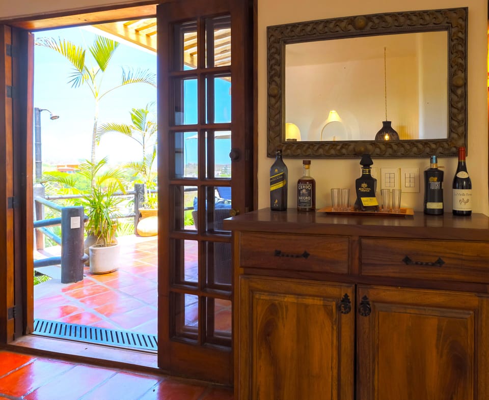 Bar in living room
