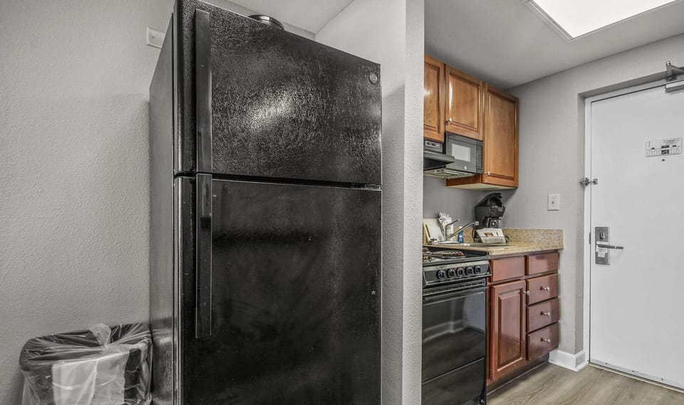 Kitchen with  Range and Refrigerator