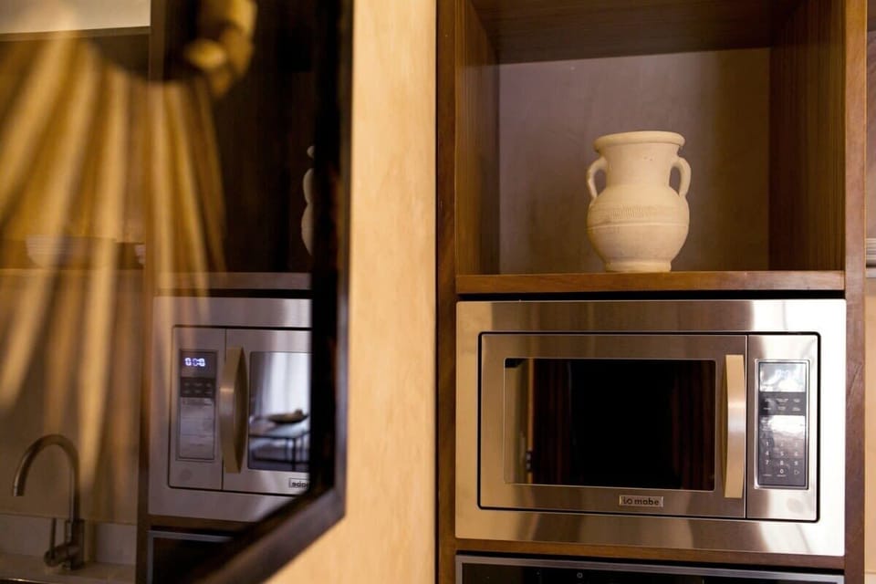 Including a microwave oven