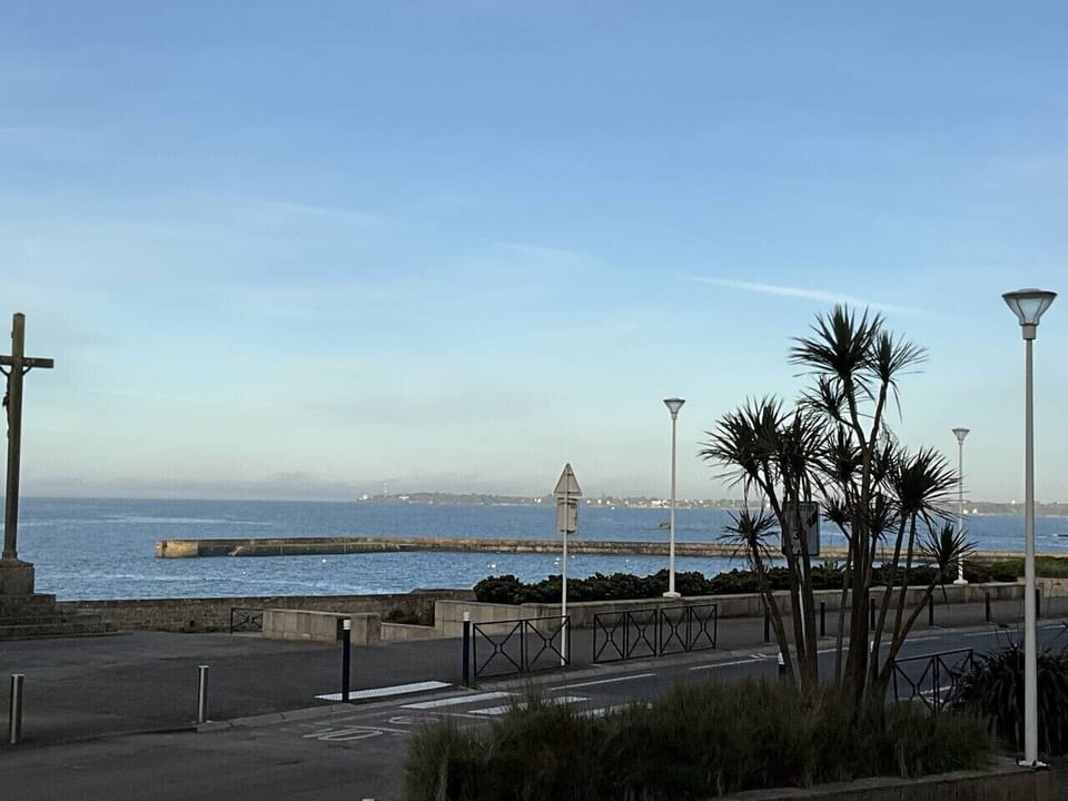 vue de la terrasse de l`appartement