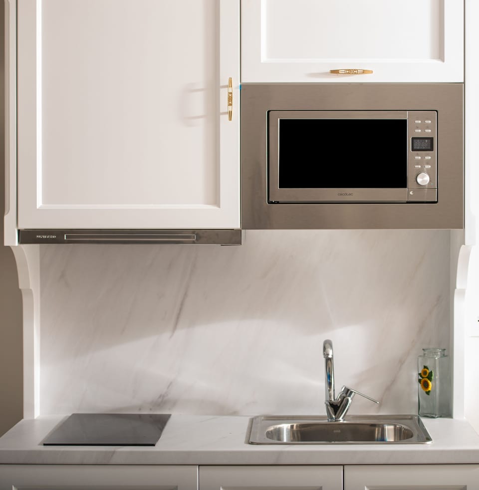 Family Suite | Private kitchen | Mini-fridge, microwave, stovetop, electric kettle