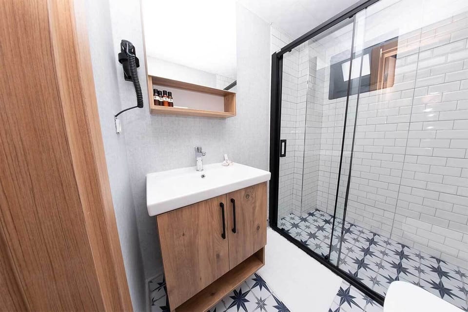 Free minibar items, desk, laptop workspace, soundproofing