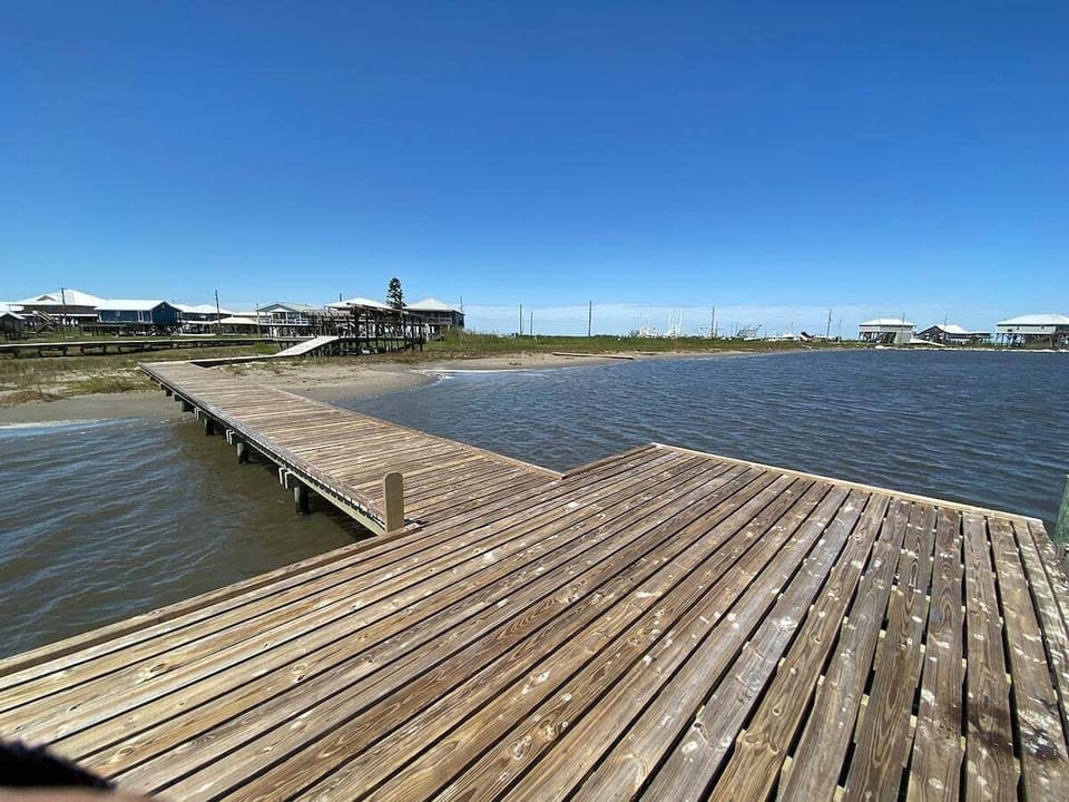 Fishing Pier Water Depth Varies Daily