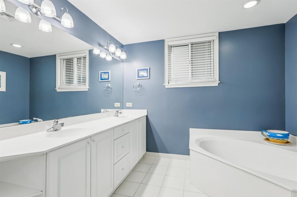 Primary Bathroom with Double Vanity at 1301 SeaCrest