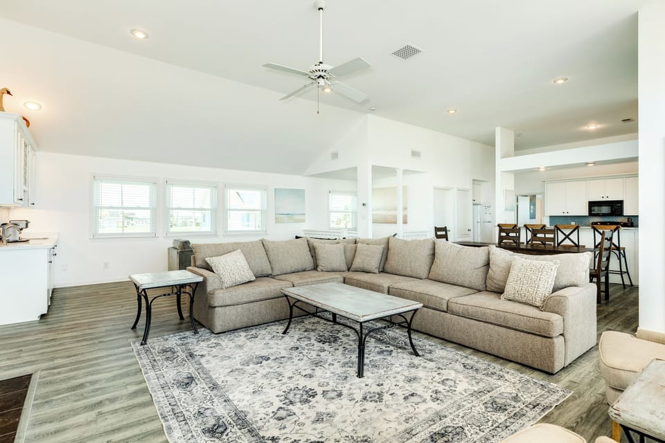 Plenty of comfortable seating for everyone to relax