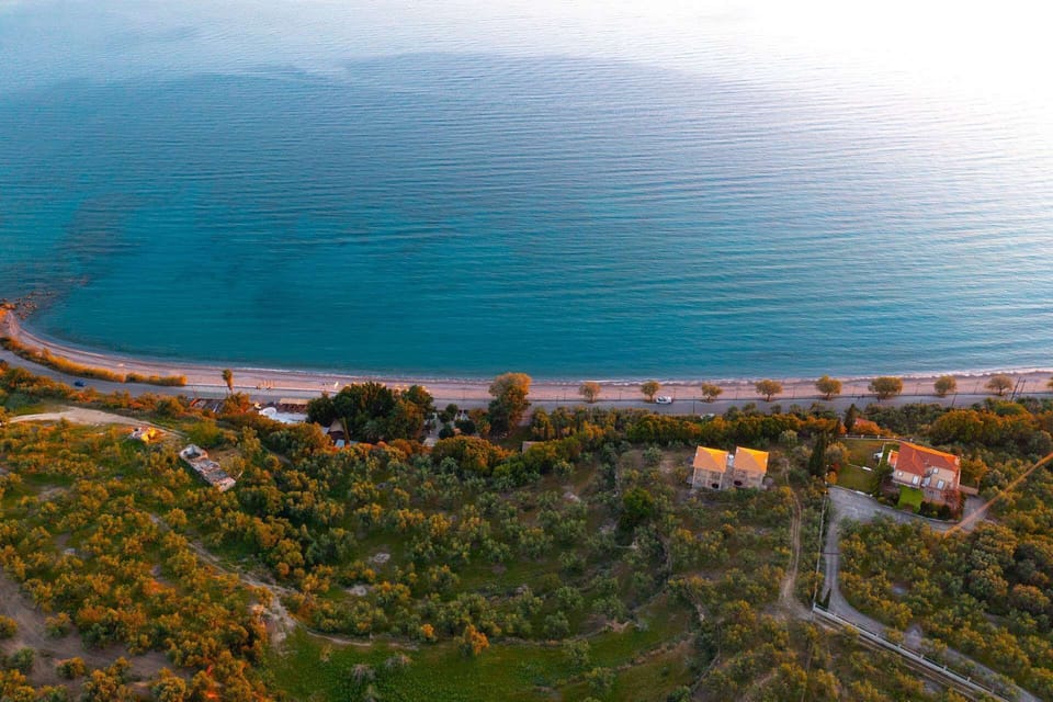Sadova beach (10 min walk)
