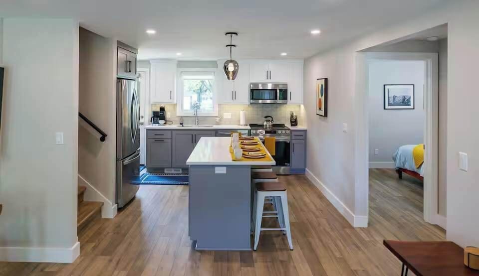 View looking into the kitchen/living Area