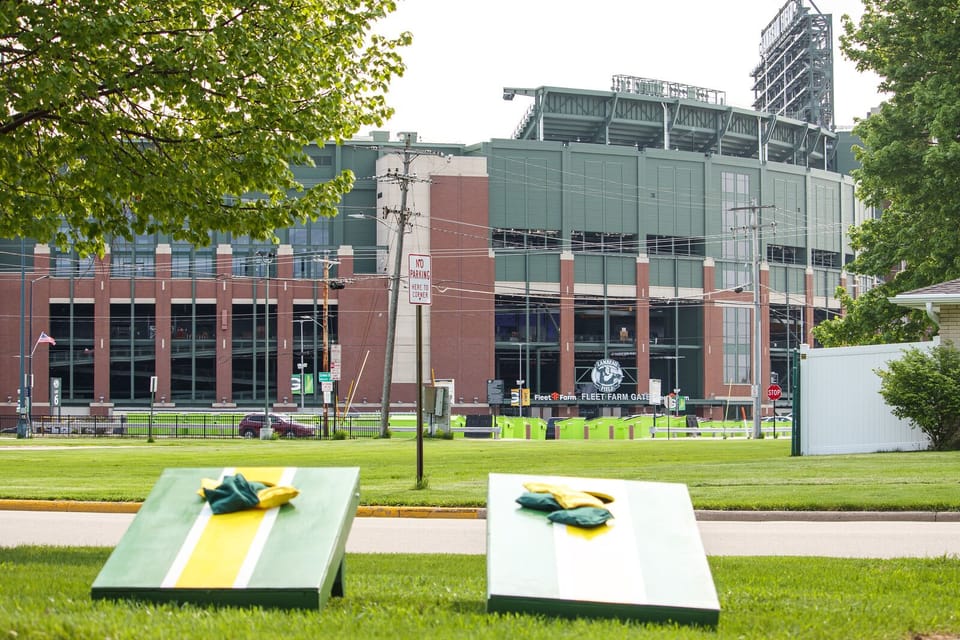 Lambeau Field is just steps away - right across the street