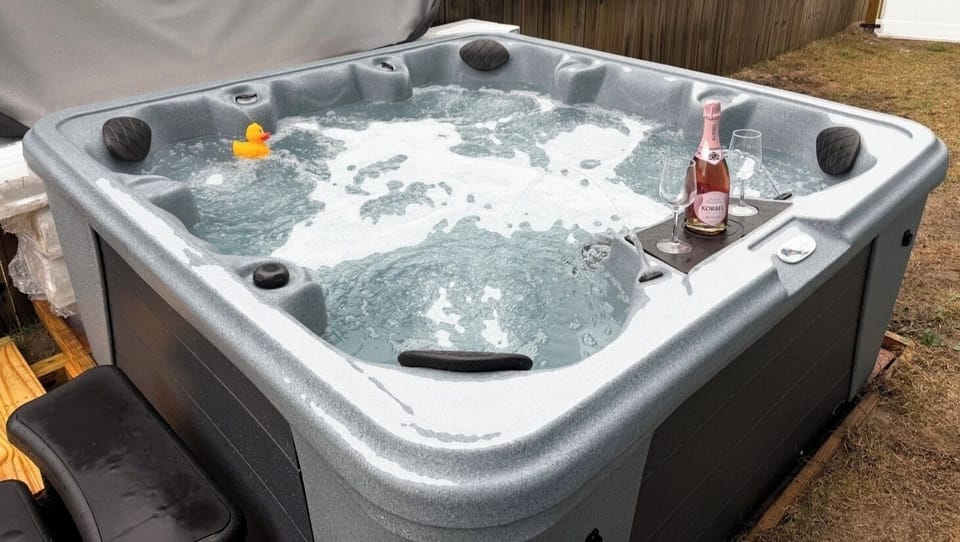 New Private Hot Tub!
