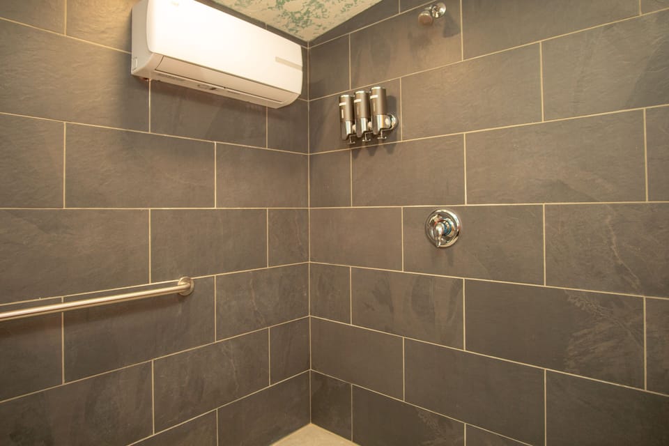 Heated shower