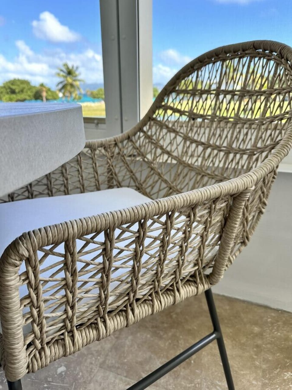 the covered lanai