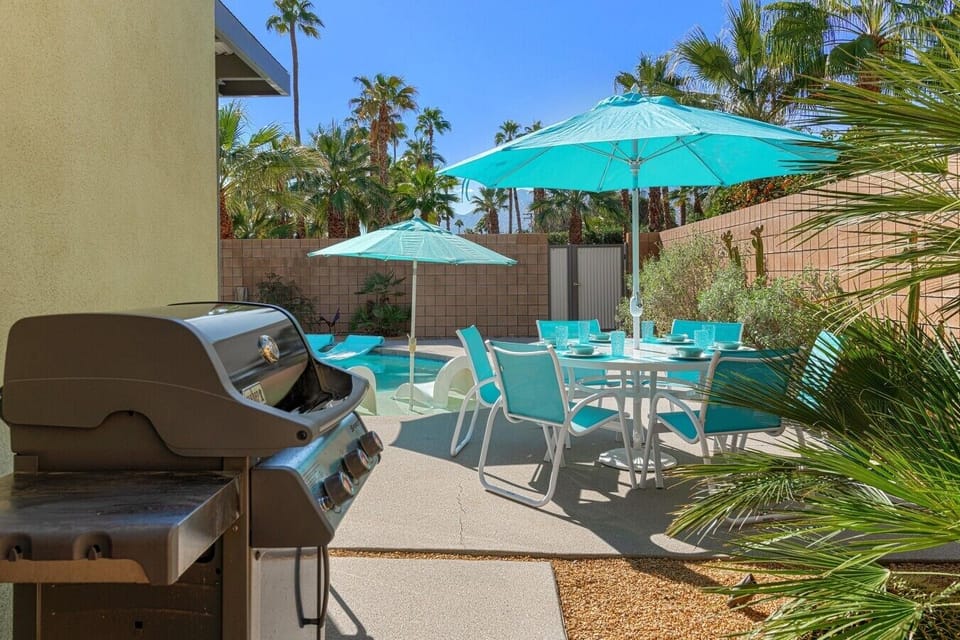 Gas Grill and Al-Fresco Dining For Six