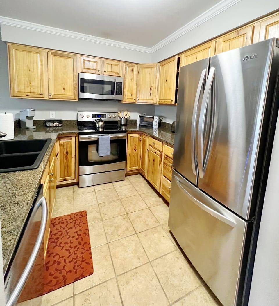 Fully stocked kitchen 