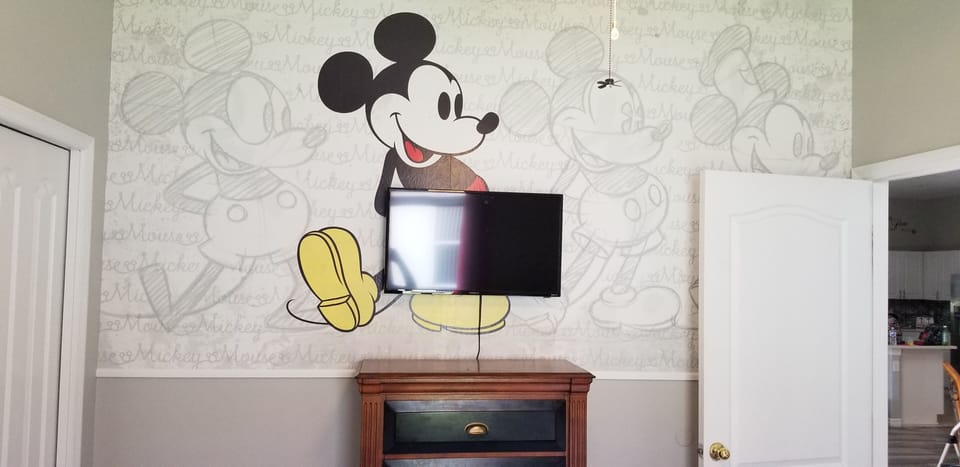 Disney themed twin room.