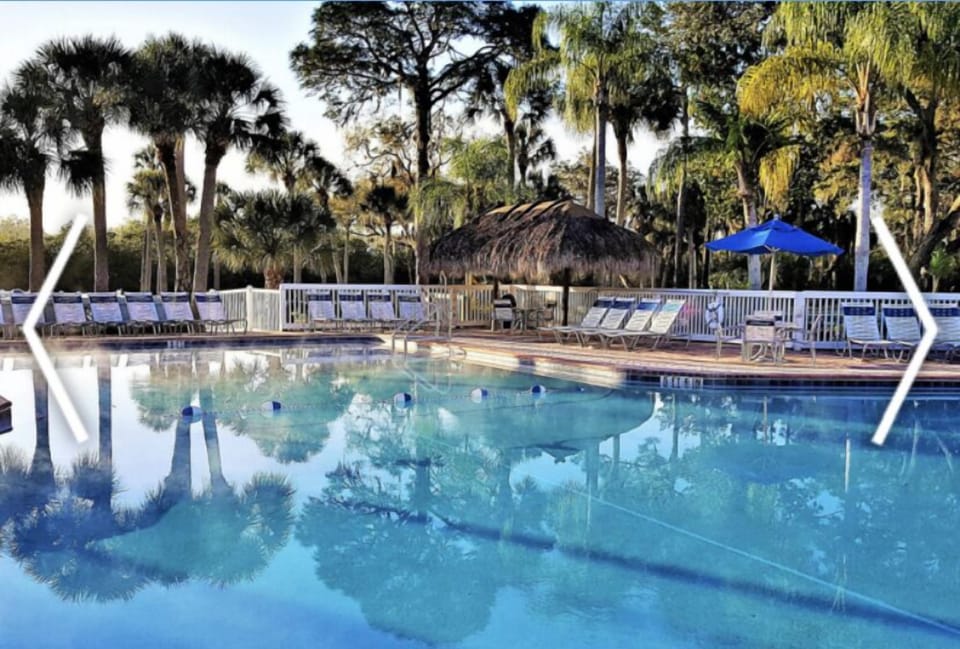 Heated salt water pool