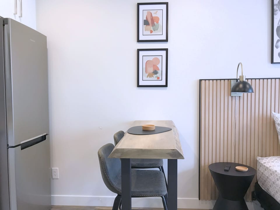 Counter-height dining table with seating for 2