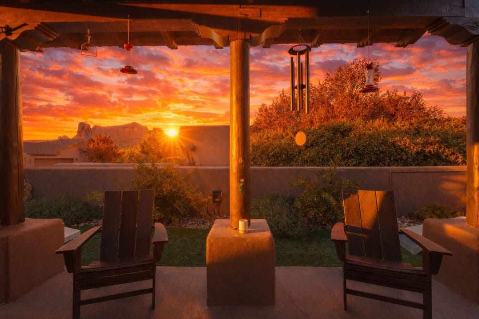 Front-row seats to Sedona sunsets from your private patio
