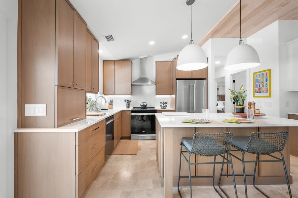 Kitchen island with seating for casual meals