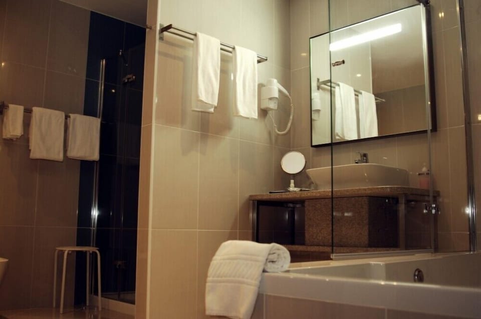 Double Room | Bathroom | Shower, rainfall showerhead, free toiletries, hair dryer