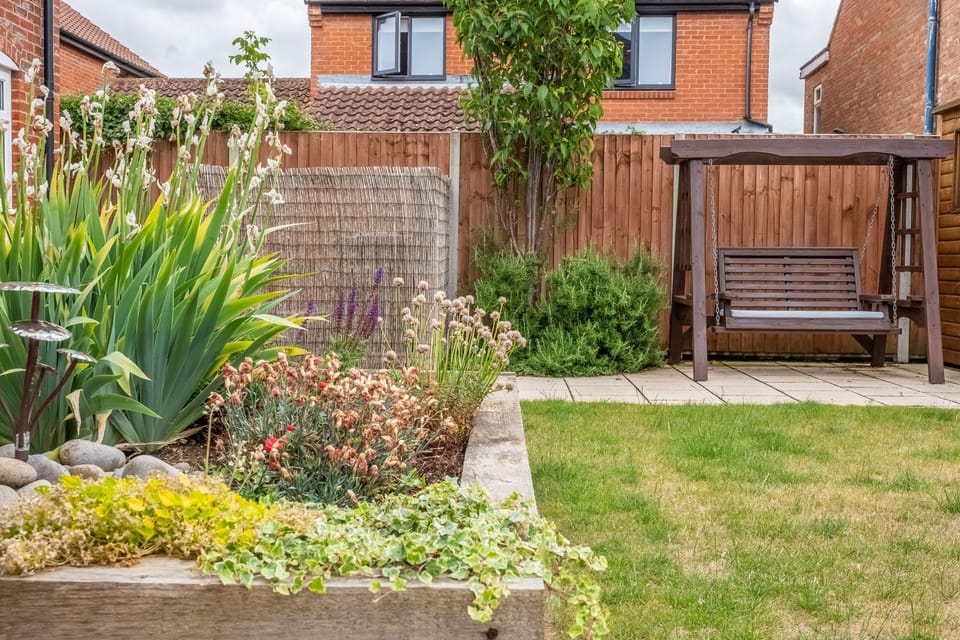 Langdale has a relaxing garden in which to unwind