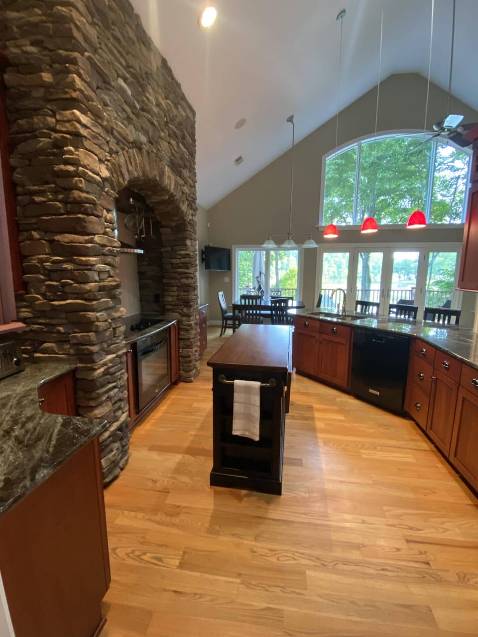 Kitchen with island
