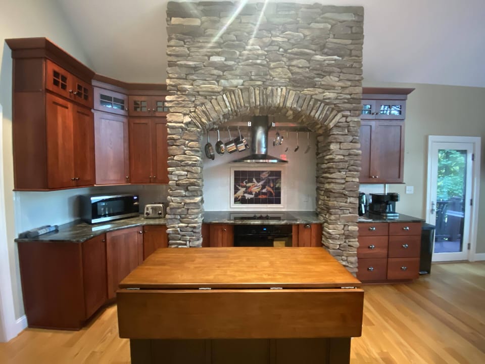 Beautiful stonework in the kitchen