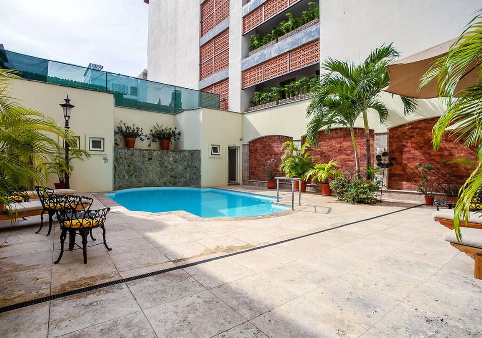 Front pool view