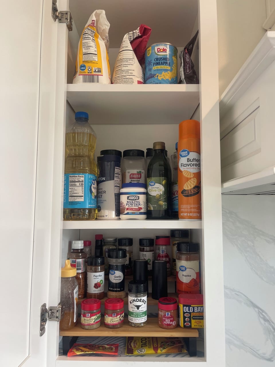 Rotating spices kept in home.