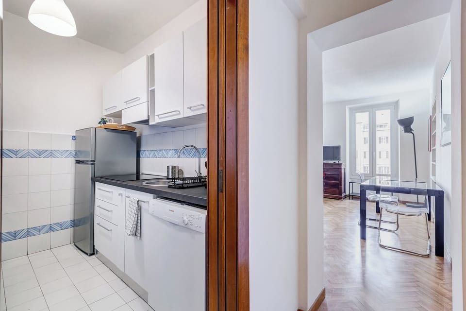 Kitchen and living room