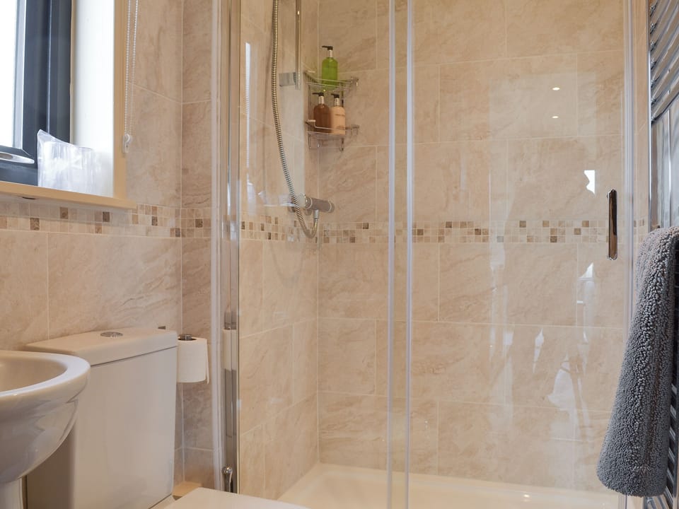 Shower room | Osprey Lodge - Wallace Lane Farm Cottages, Brocklebank, near Caldbeck and Uldale