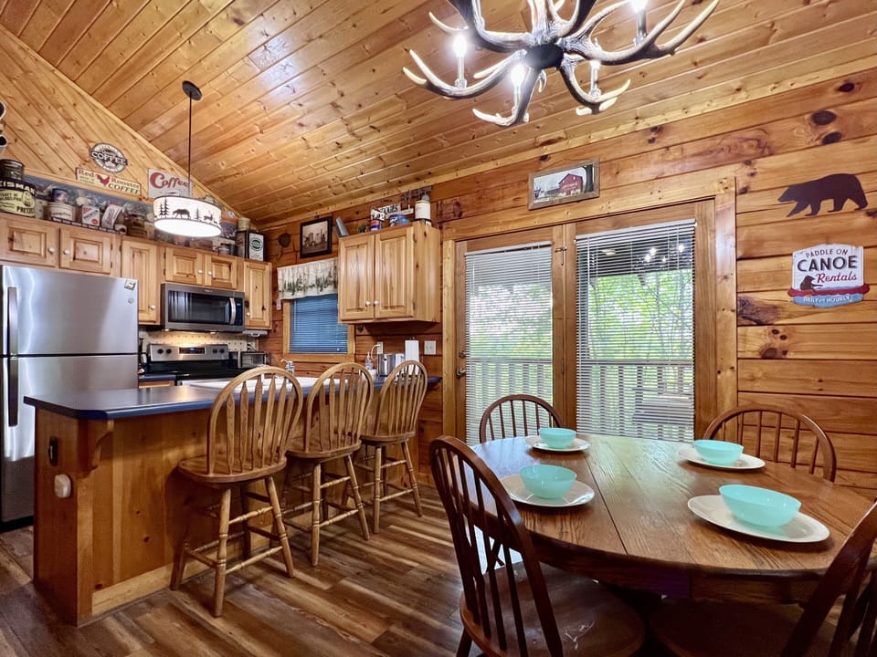 Have dinner at the table...or a snack at the kitchen bar