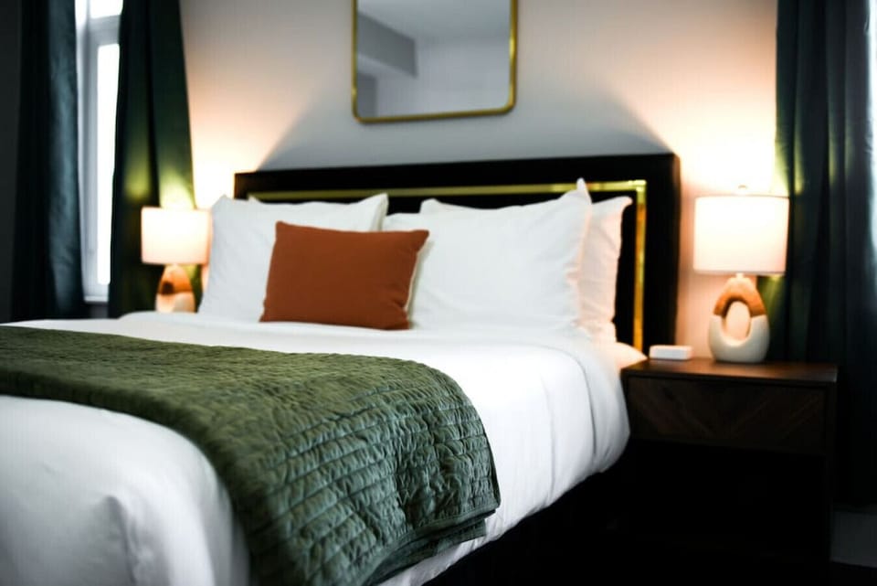 Drift into peaceful slumber in this elegantly appointed and comfortable bedroom.