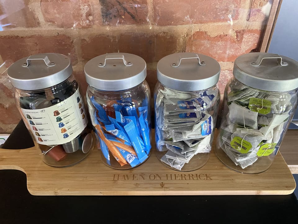 Tea, coffee and sugar supplied