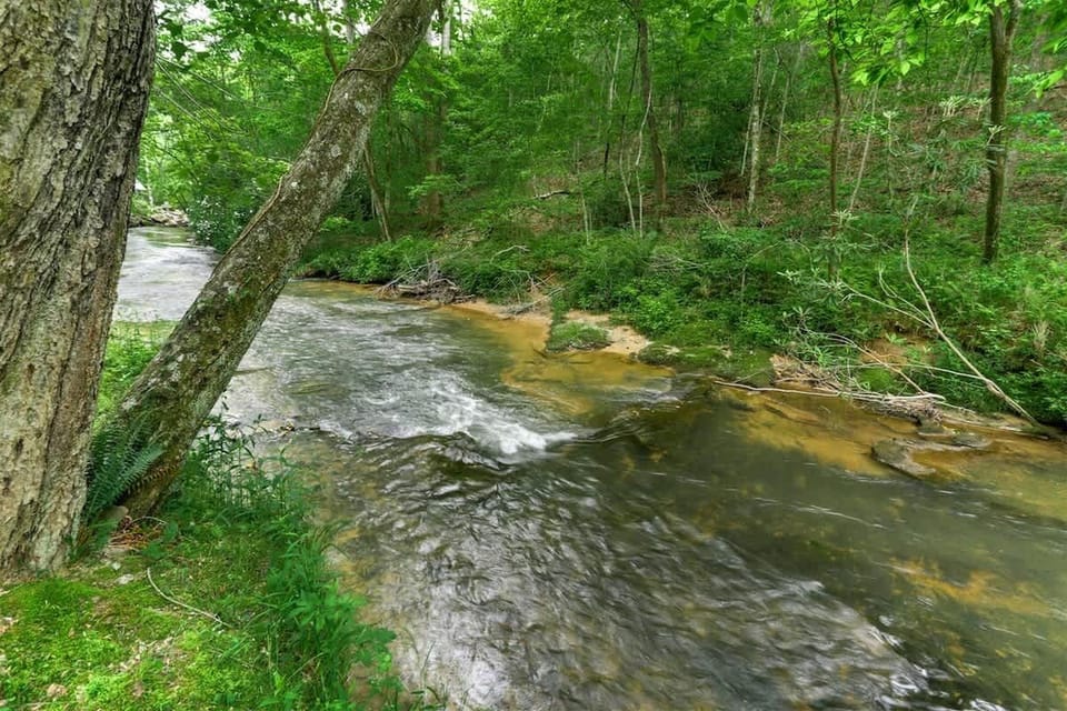 RUSHING CREEK NEXT TO SLEEPING PORCH