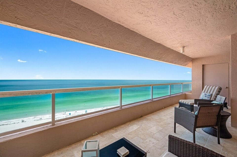 Large Balcony with Gulf View